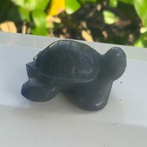 Blue AMAZONITE Hand Carved Turtle